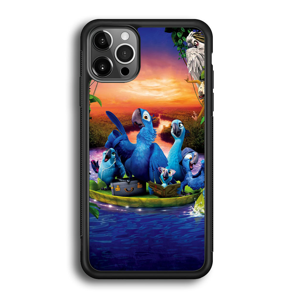 Rio Tour on The River iPhone 12 Pro Max Case-Phone Case-Rubber Black (2D Case)-Altracase