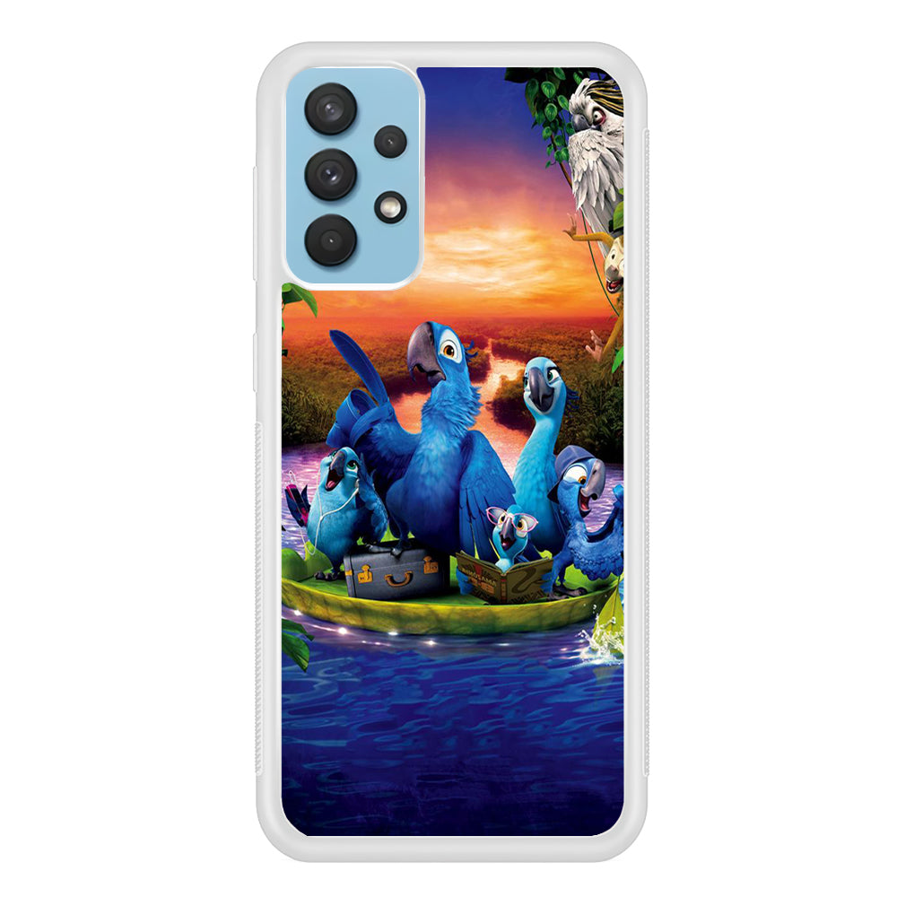 Rio Tour on The River Samsung Galaxy A32 Case-Phone Case-Rubber White (2D Case)-Altracase