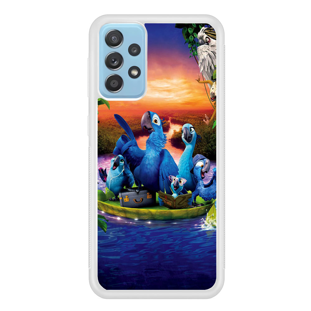 Rio Tour on The River Samsung Galaxy A72 Case-Phone Case-Rubber White (2D Case)-Altracase