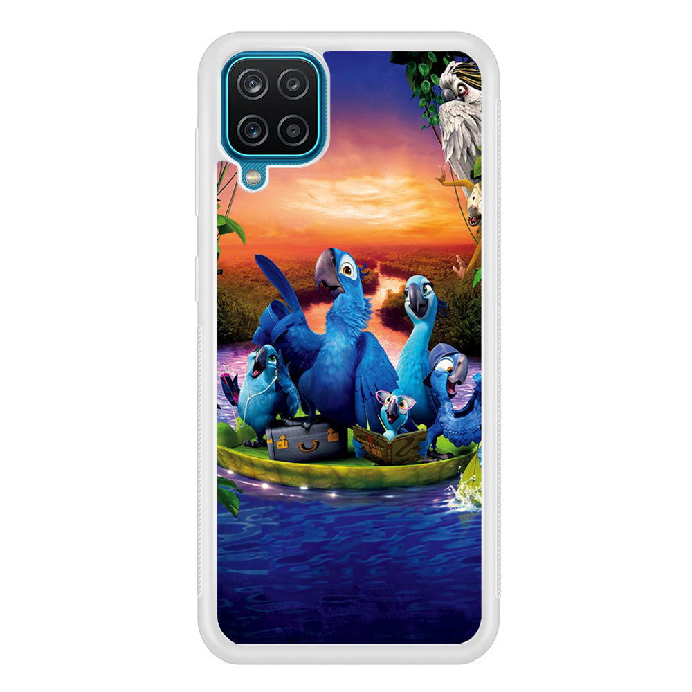 Rio Tour on The River Samsung Galaxy A12 Case-Phone Case-Rubber White (2D Case)-Altracase