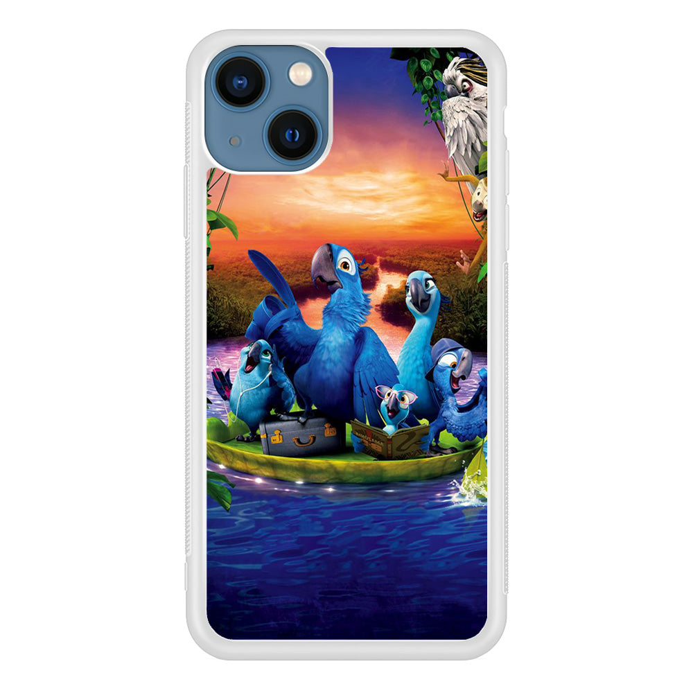 Rio Tour on The River iPhone 13 Mini Case-Phone Case-Rubber White (2D Case)-Altracase