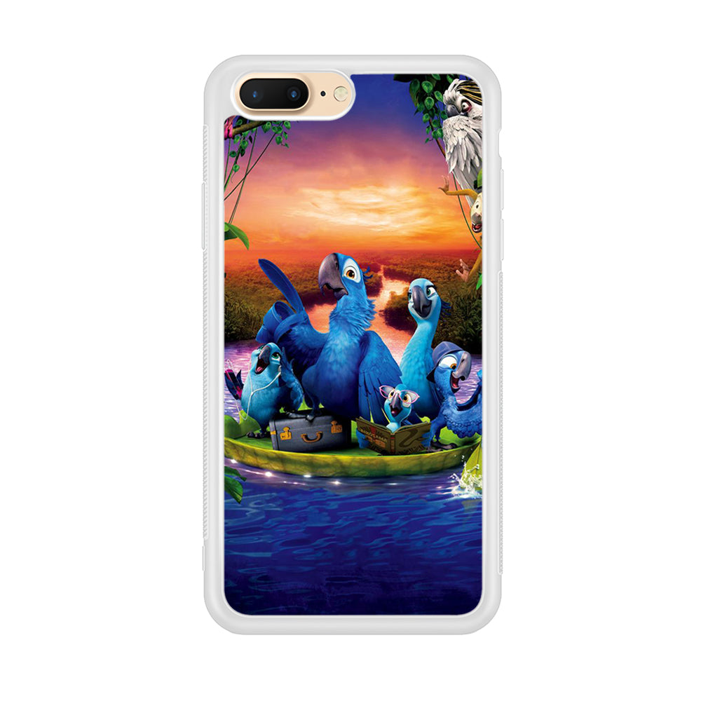 Rio Tour on The River iPhone 8 Plus Case-Phone Case-Rubber White (2D Case)-Altracase