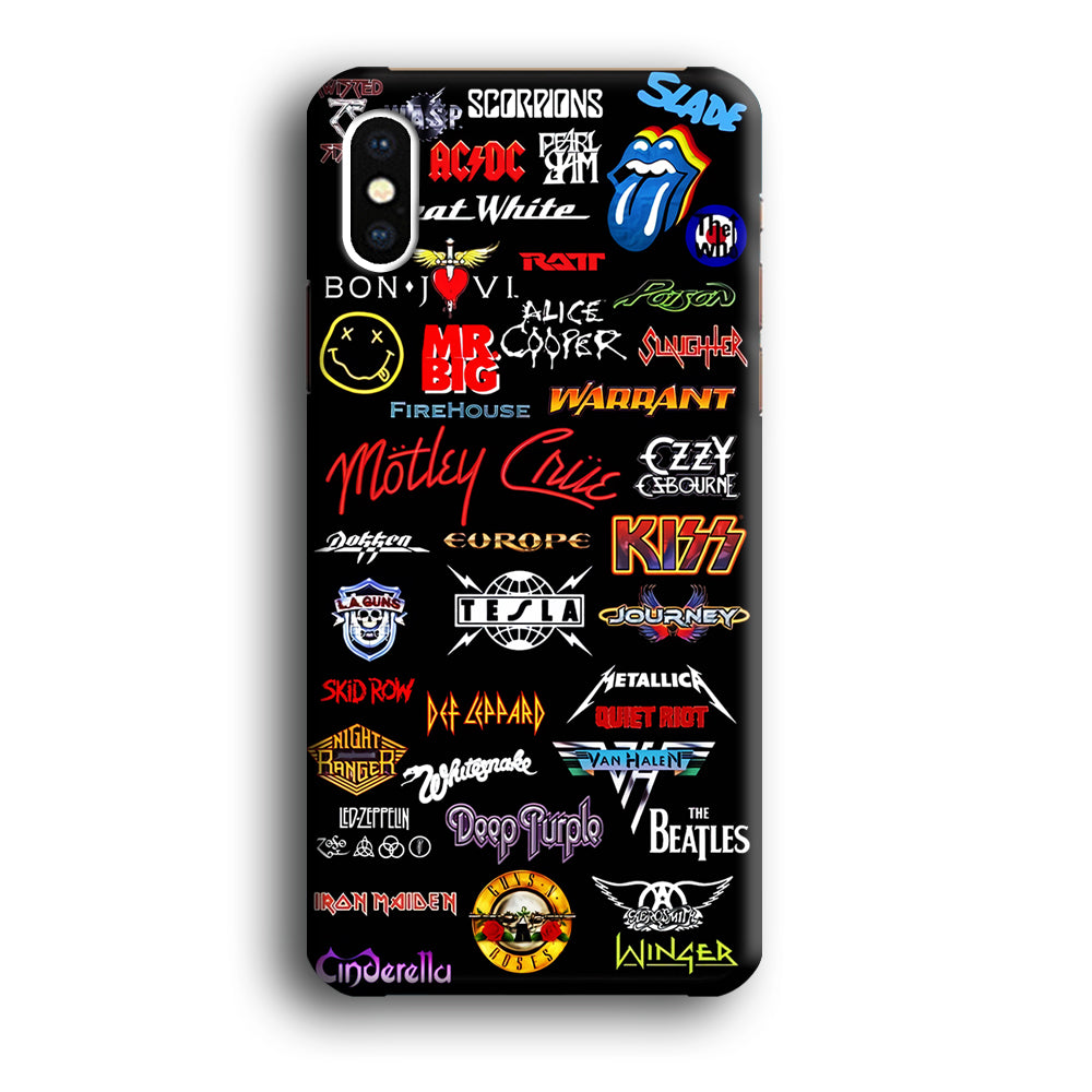Rock and Metal Band Logo iPhone Xs Case-Phone Case-3D Case-Altracase