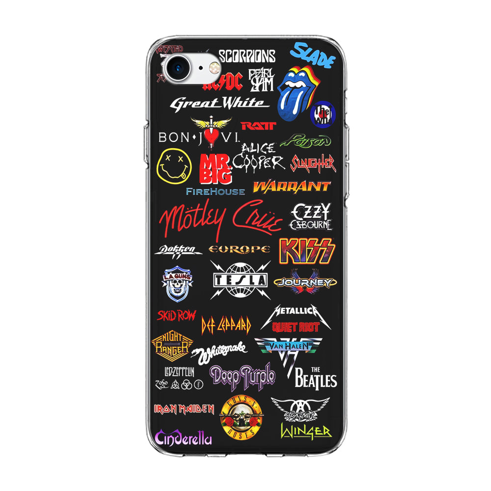 Rock and Metal Band Logo iPhone SE 3 2022 Case-Phone Case-Clear Soft Case-Altracase