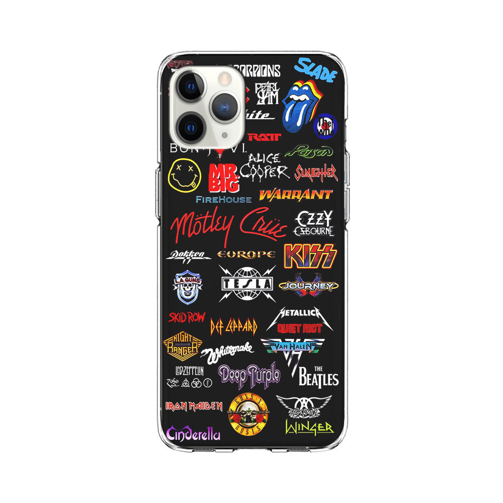 Rock and Metal Band Logo iPhone 11 Pro Max Case-Phone Case-Clear Soft Case-Altracase