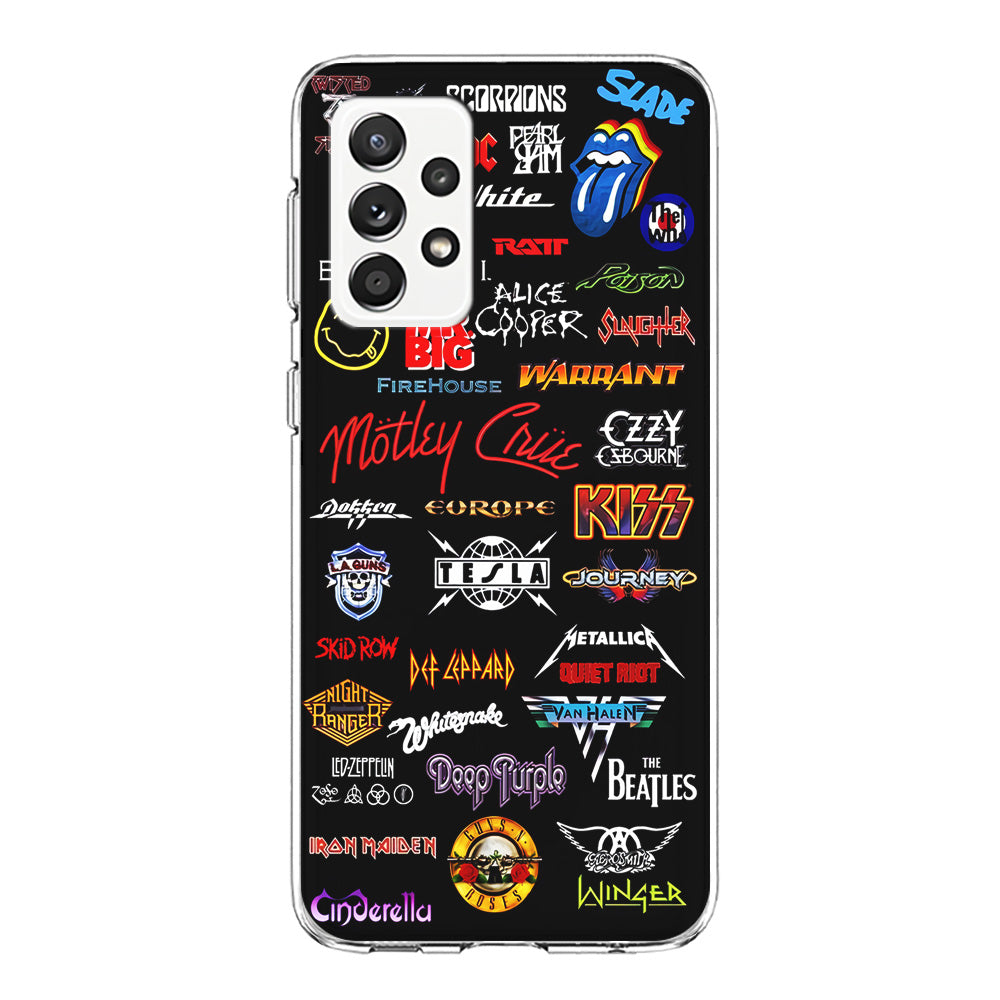 Rock and Metal Band Logo Samsung Galaxy A52 Case-Phone Case-Clear Soft Case-Altracase