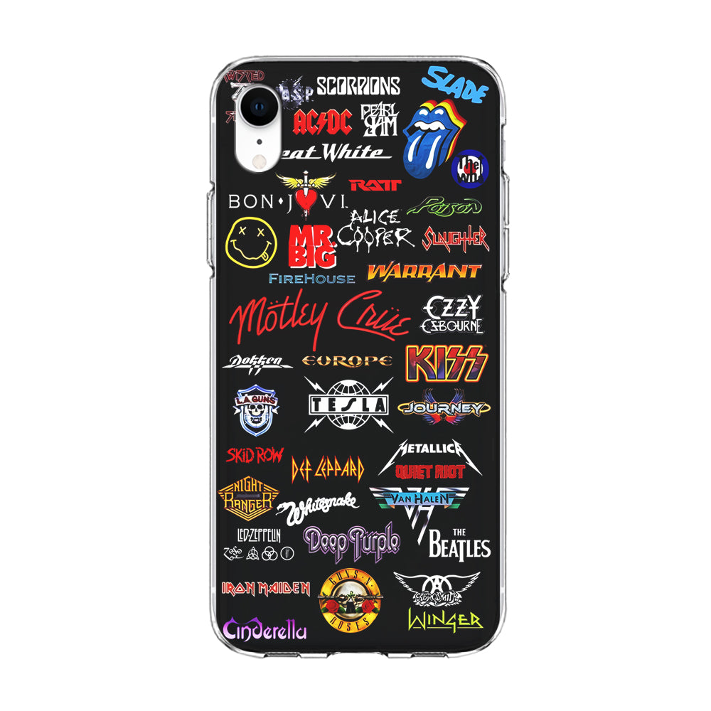 Rock and Metal Band Logo iPhone XR Case-Phone Case-Clear Soft Case-Altracase