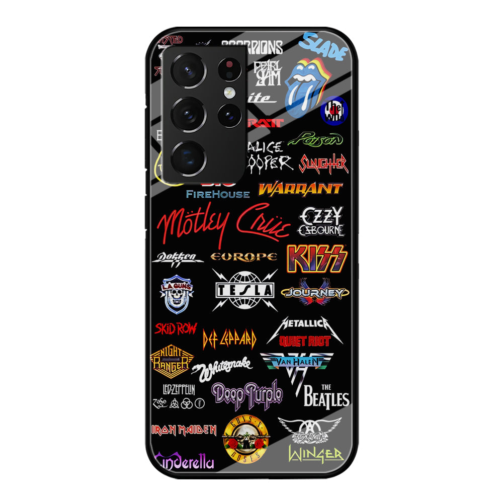Rock and Metal Band Logo Samsung Galaxy S22 Ultra Case-Phone Case-Tempered Glass Case-Altracase