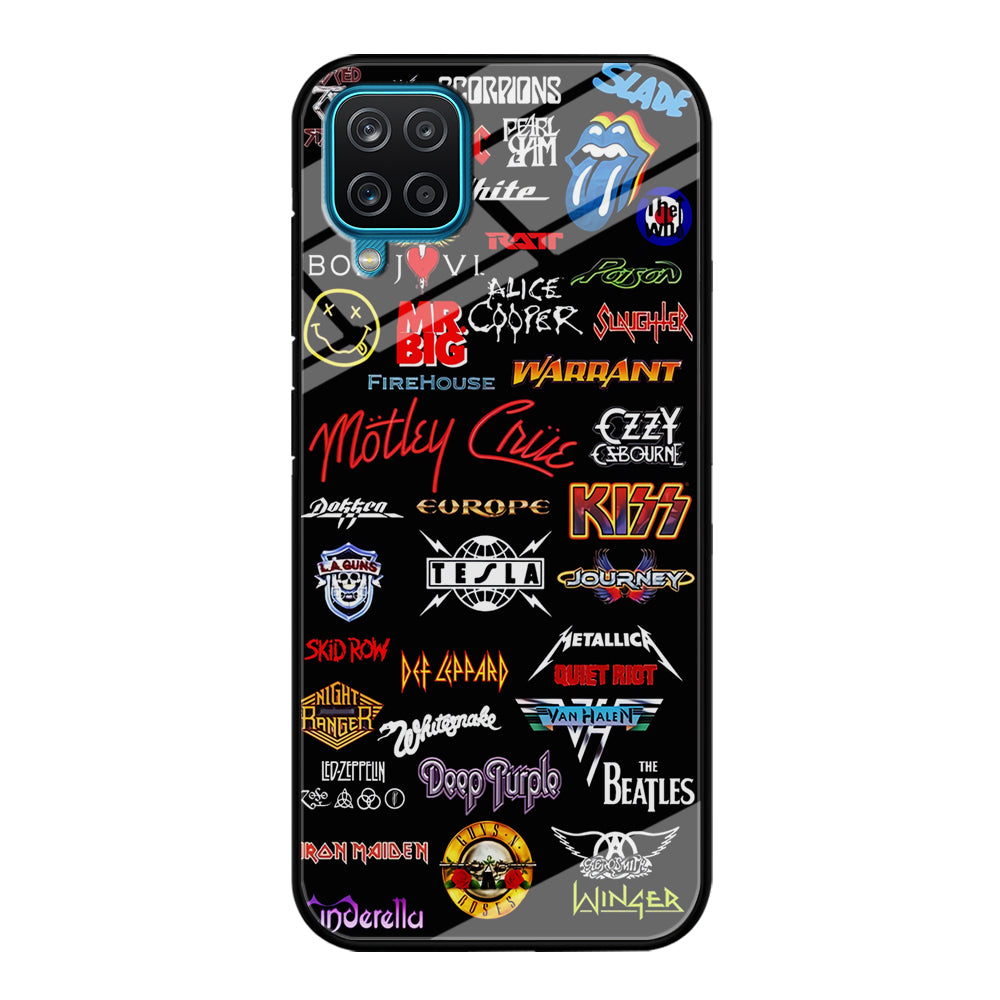 Rock and Metal Band Logo Samsung Galaxy A12 Case-Phone Case-Tempered Glass Case-Altracase
