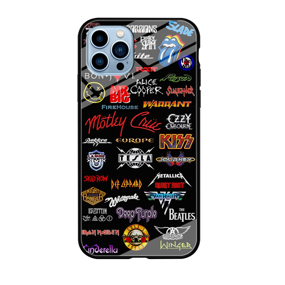 Rock and Metal Band Logo iPhone 12 Pro Max Case-Phone Case-Tempered Glass Case-Altracase