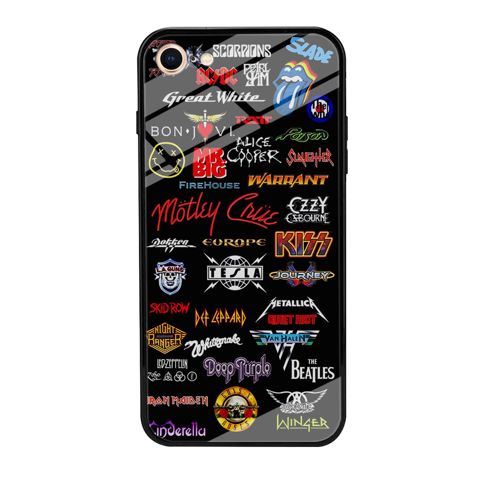 Rock and Metal Band Logo iPhone SE 3 2022 Case-Phone Case-Tempered Glass Case-Altracase