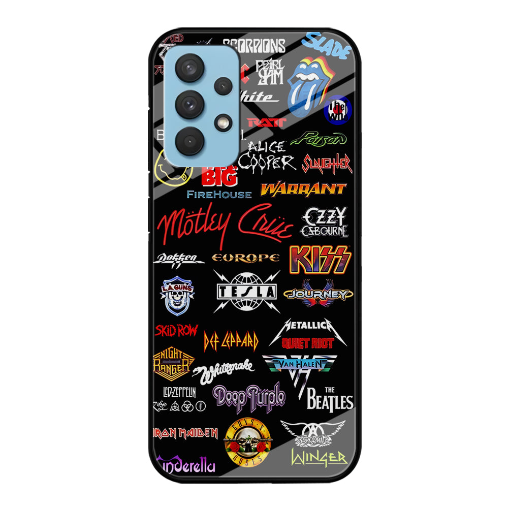 Rock and Metal Band Logo Samsung Galaxy A32 Case-Phone Case-Tempered Glass Case-Altracase
