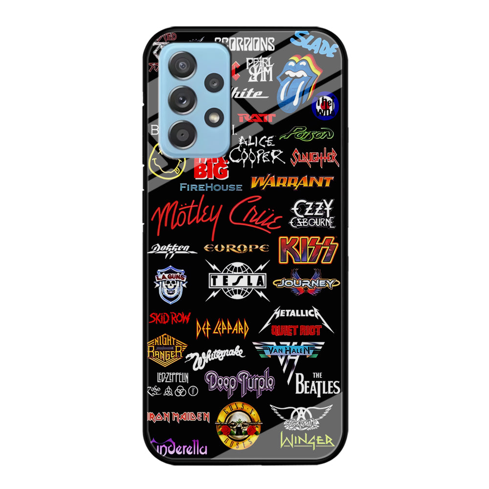 Rock and Metal Band Logo Samsung Galaxy A72 Case-Phone Case-Tempered Glass Case-Altracase