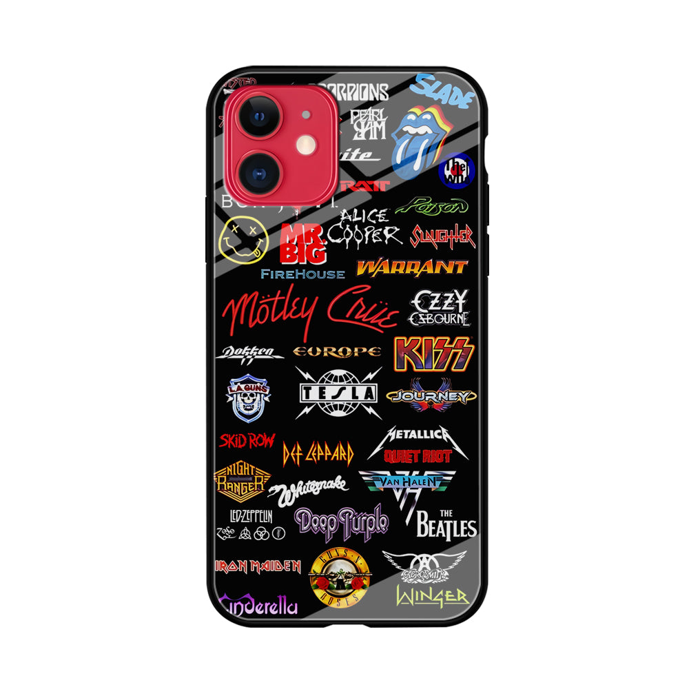 Rock and Metal Band Logo iPhone 11 Case-Phone Case-Tempered Glass Case-Altracase