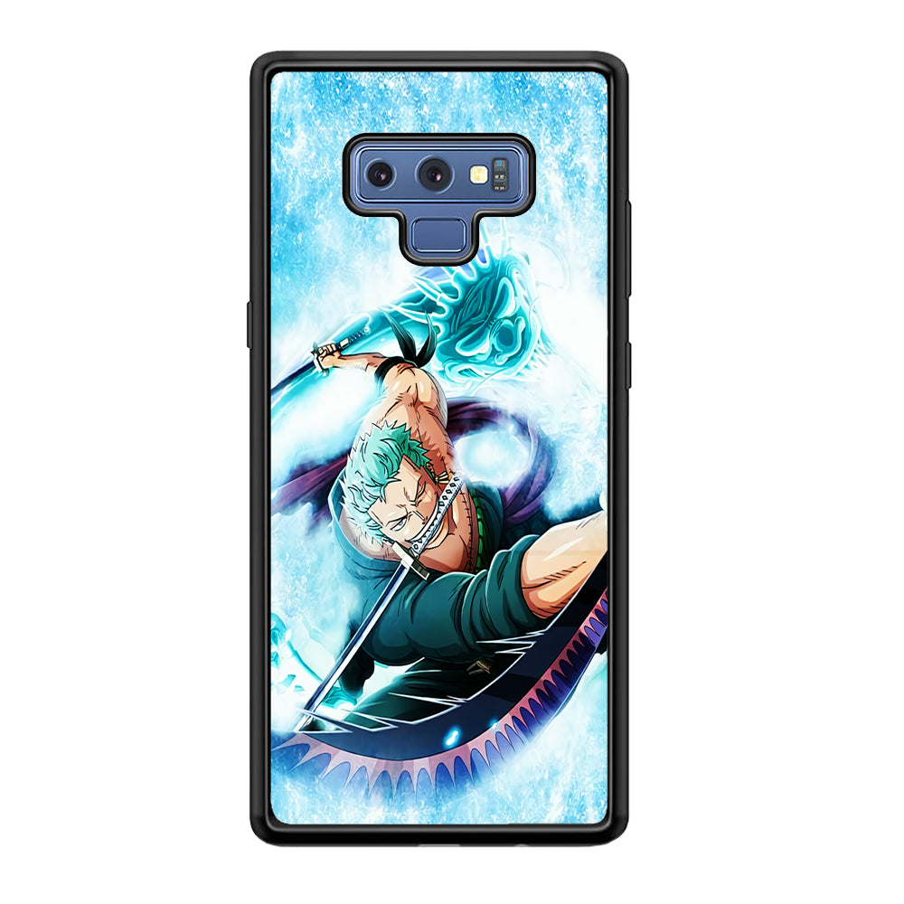Roronoa Zoro Dragon Sword Samsung Galaxy Note 9 Case-Phone Case-Rubber Black (2D Case)-Altracase