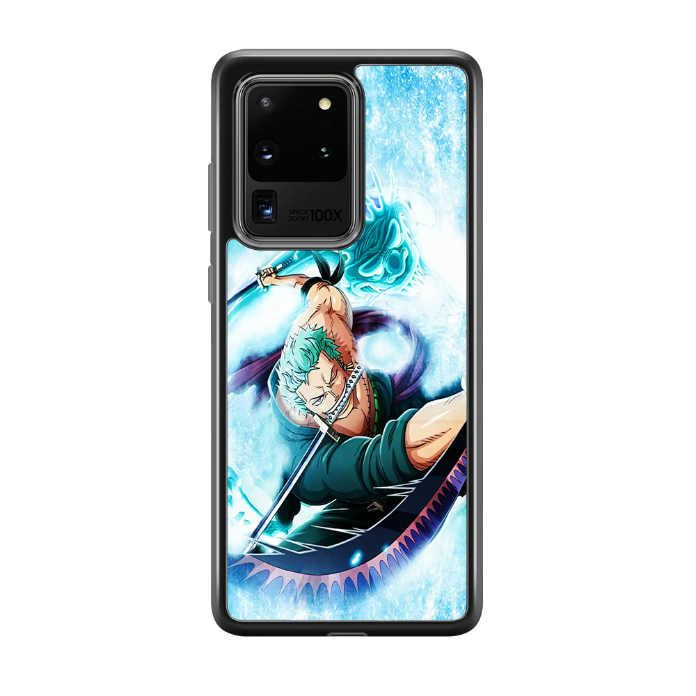 Roronoa Zoro Dragon Sword Samsung Galaxy S20 Ultra Case-Phone Case-Tempered Glass Case-Altracase