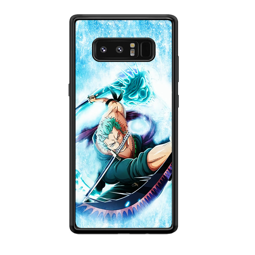 Roronoa Zoro Dragon Sword Samsung Galaxy Note 8 Case-Phone Case-Rubber Black (2D Case)-Altracase