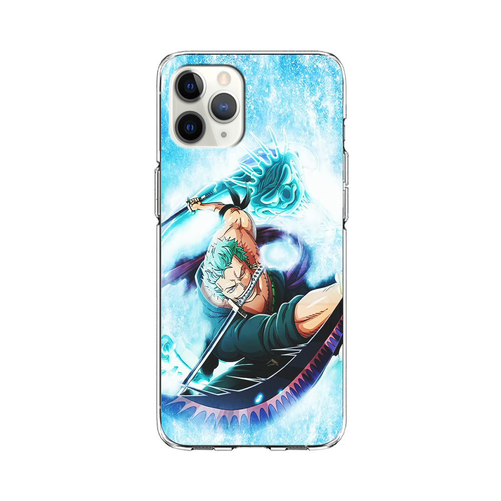 Roronoa Zoro Dragon Sword iPhone 11 Pro Max Case-Phone Case-Clear Soft Case-Altracase