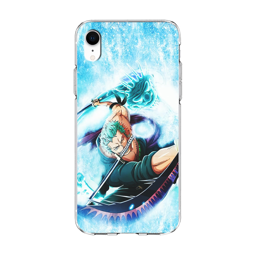 Roronoa Zoro Dragon Sword iPhone XR Case-Phone Case-Clear Soft Case-Altracase