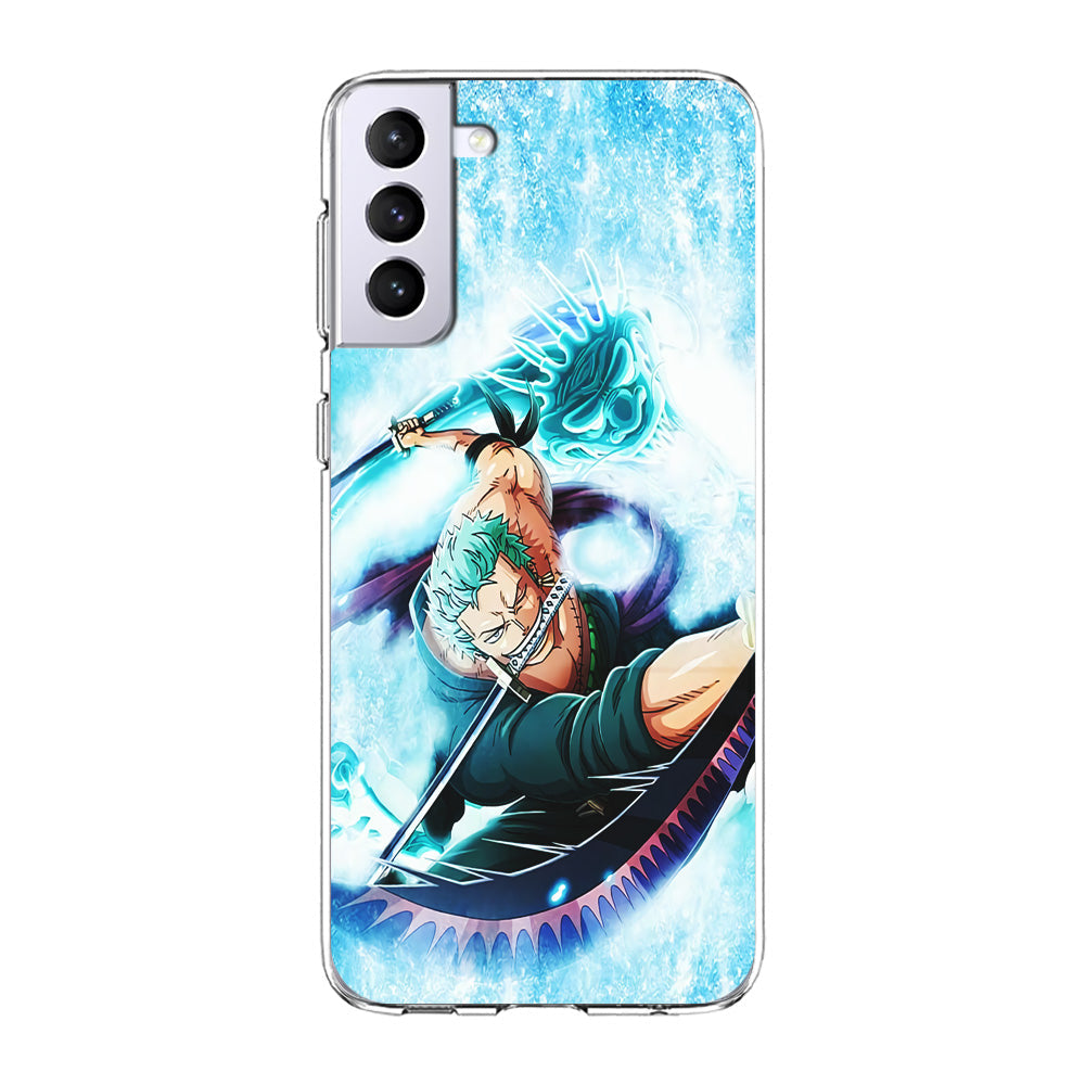 Roronoa Zoro Dragon Sword Samsung Galaxy S24 Case-Phone Case-Clear Soft Case-Altracase