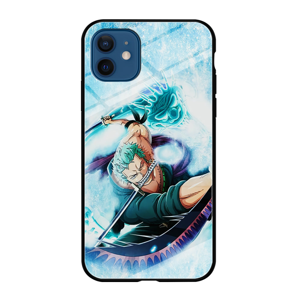 Roronoa Zoro Dragon Sword iPhone 12 Case-Phone Case-Tempered Glass Case-Altracase