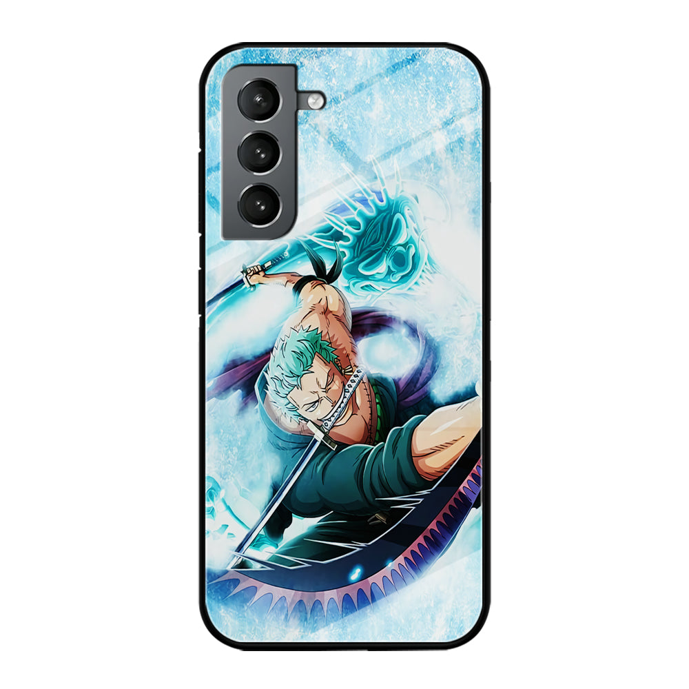 Roronoa Zoro Dragon Sword Samsung Galaxy S23 Case-Phone Case-Tempered Glass Case-Altracase