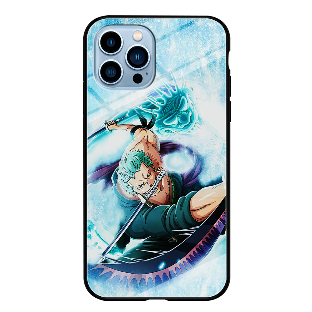 Roronoa Zoro Dragon Sword iPhone 13 Pro Case-Phone Case-Tempered Glass Case-Altracase