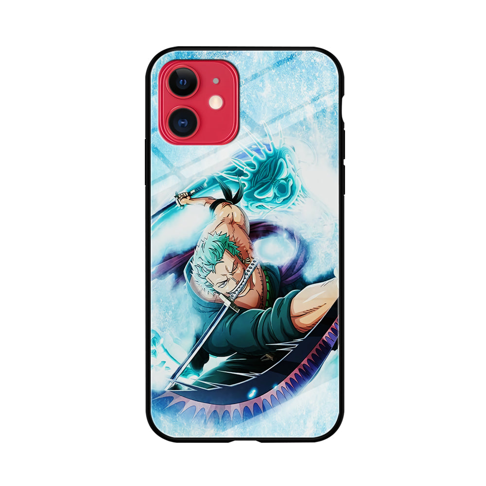 Roronoa Zoro Dragon Sword iPhone 11 Case-Phone Case-Tempered Glass Case-Altracase