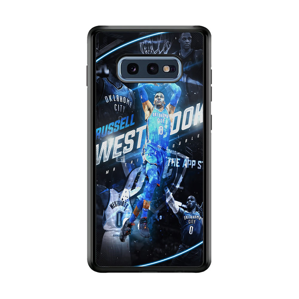 Russell Westbrook OKC Samsung Galaxy S10E Case-Phone Case-Rubber Black (2D Case)-Altracase
