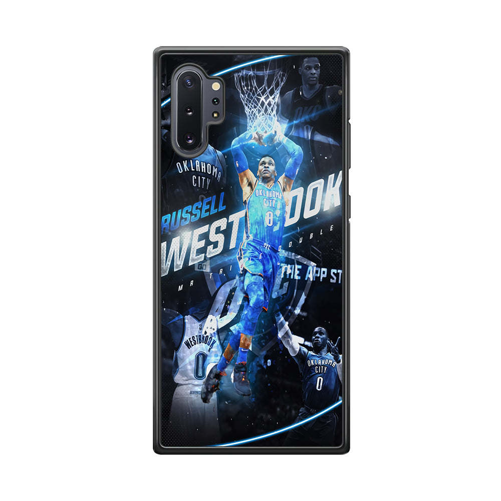 Russell Westbrook OKC Samsung Galaxy Note 10 Plus Case-Phone Case-Rubber Black (2D Case)-Altracase