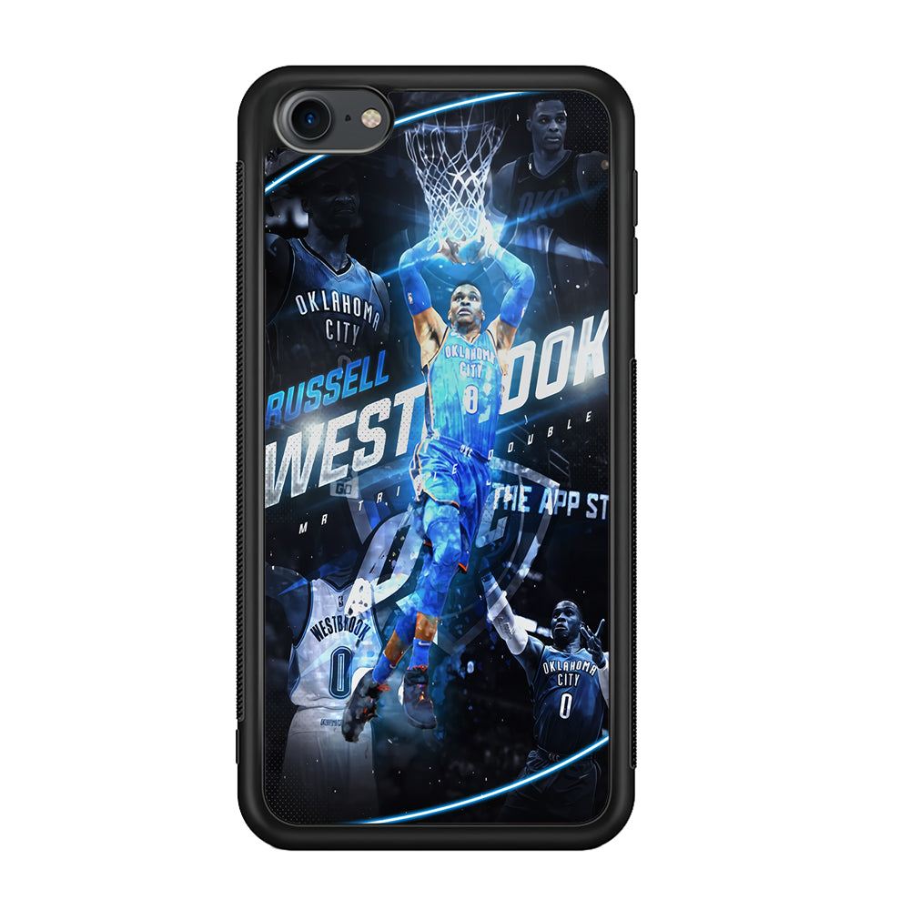 Russell Westbrook OKC iPod Touch 6 Case-Phone Case-Rubber Black (2D Case)-Altracase