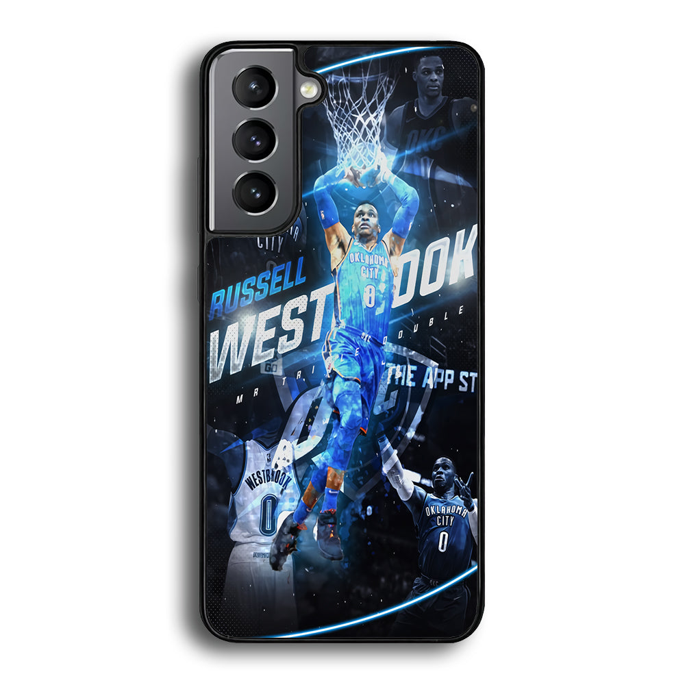 Russell Westbrook OKC Samsung Galaxy S23 Plus Case-Phone Case-Rubber Black (2D Case)-Altracase