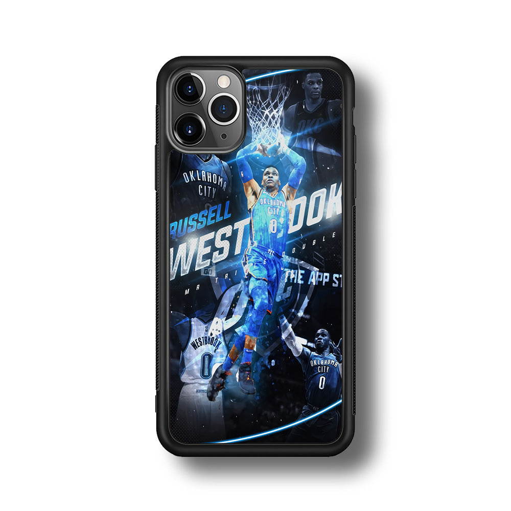 Russell Westbrook OKC iPhone 11 Pro Max Case-Phone Case-Rubber Black (2D Case)-Altracase