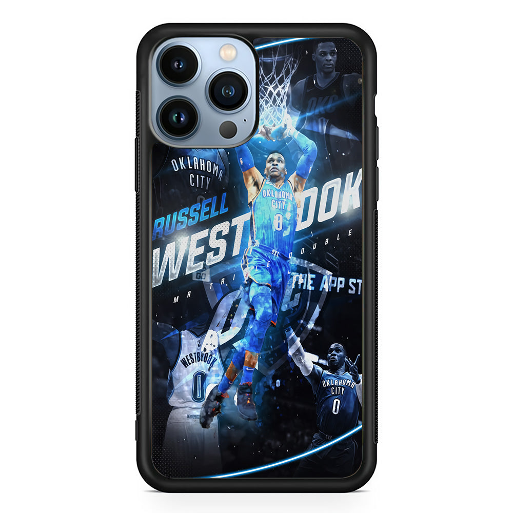 Russell Westbrook OKC iPhone 15 Pro Max Case-Phone Case-Rubber Black (2D Case)-Altracase
