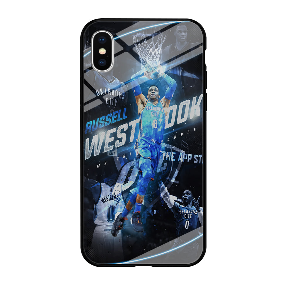 Russell Westbrook OKC iPhone Xs Case-Phone Case-Tempered Glass Case-Altracase