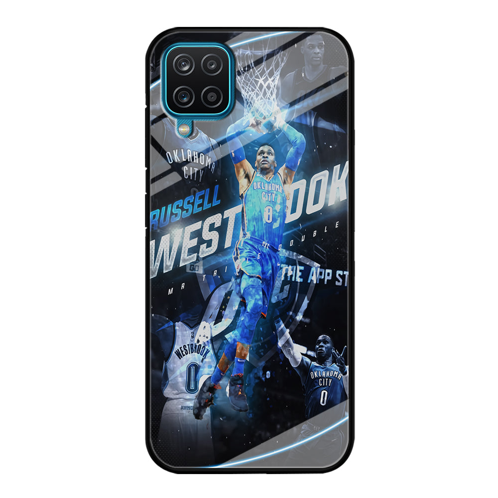 Russell Westbrook OKC Samsung Galaxy A12 Case-Phone Case-Tempered Glass Case-Altracase