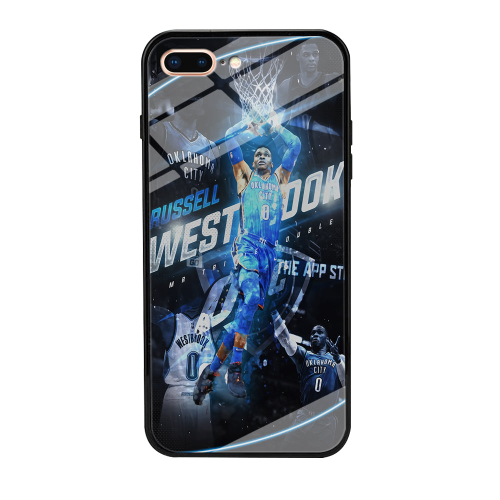 Russell Westbrook OKC iPhone 8 Plus Case-Phone Case-Tempered Glass Case-Altracase
