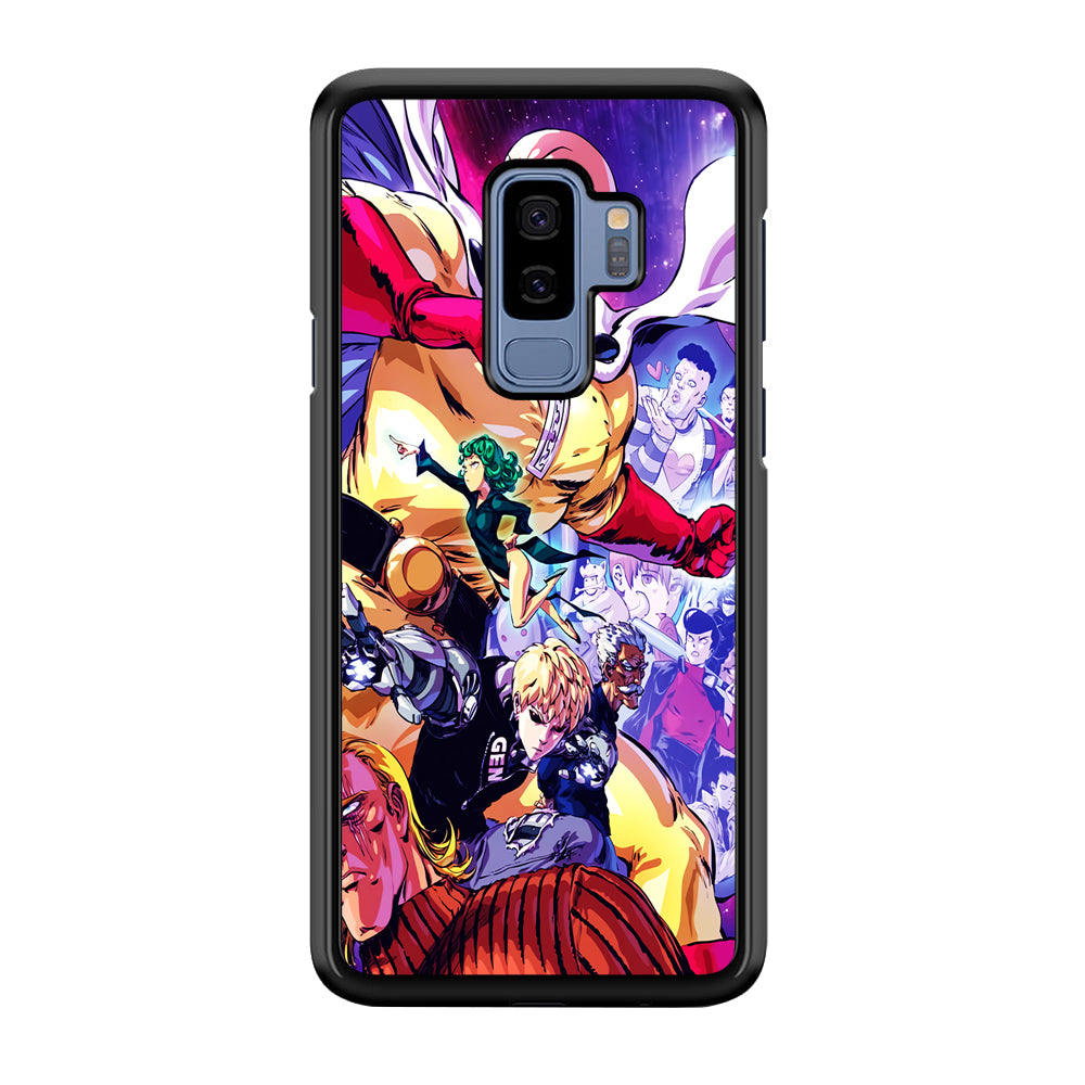 Saitama Alliance S-Class Hero Samsung Galaxy S9 Plus Case-Phone Case-Rubber Black (2D Case)-Altracase