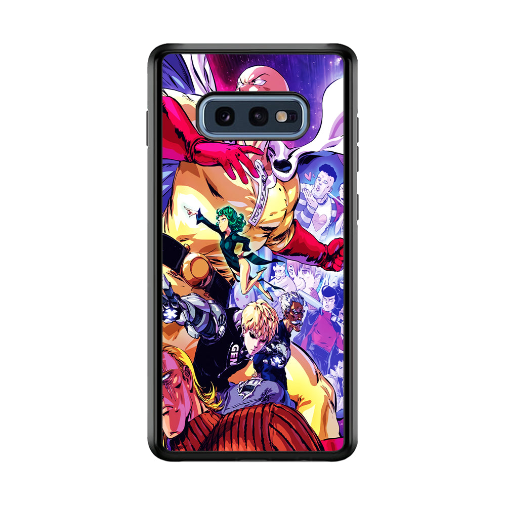 Saitama Alliance S-Class Hero Samsung Galaxy S10E Case-Phone Case-Rubber Black (2D Case)-Altracase