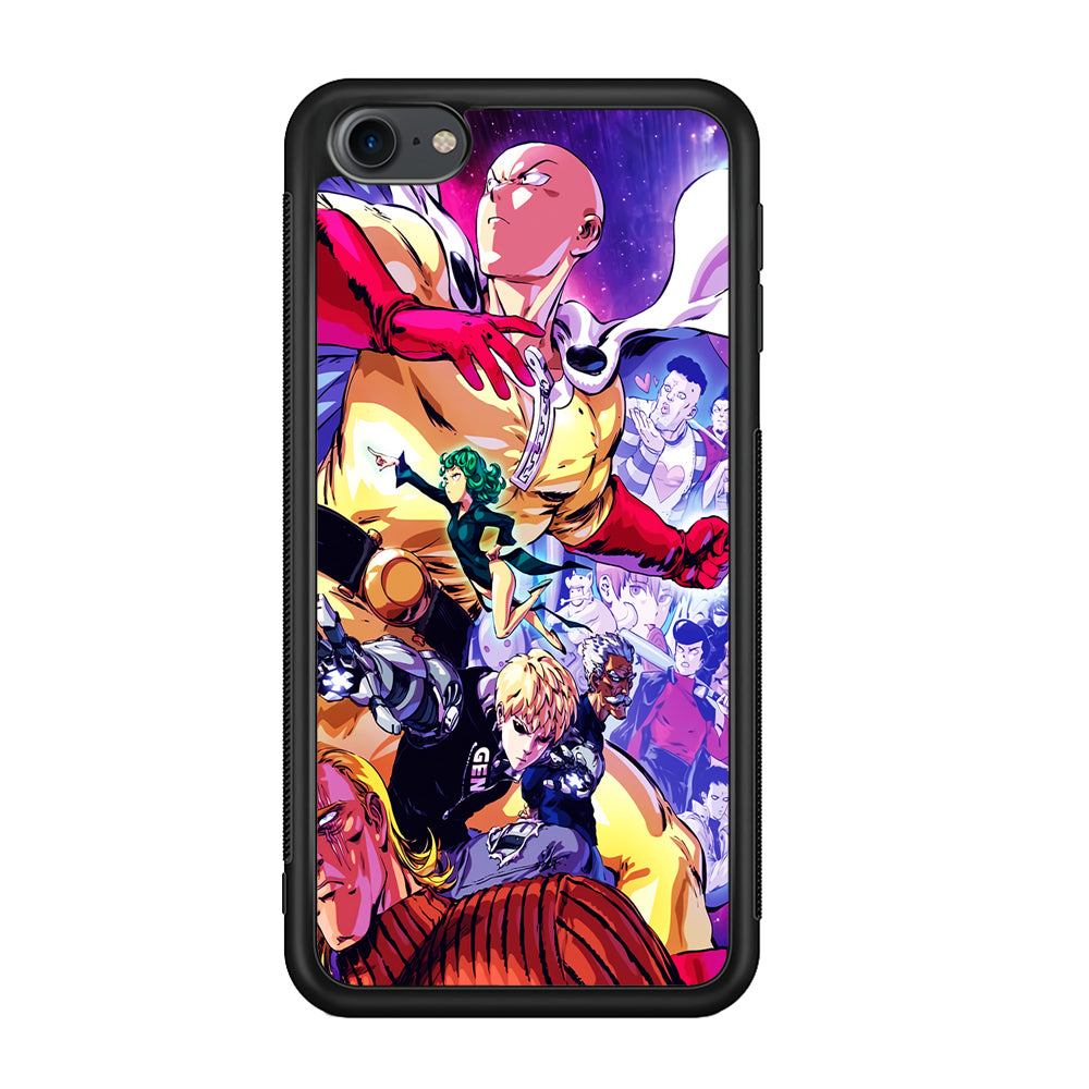 Saitama Alliance S-Class Hero iPod Touch 6 Case-Phone Case-Rubber White (2D Case)-Altracase