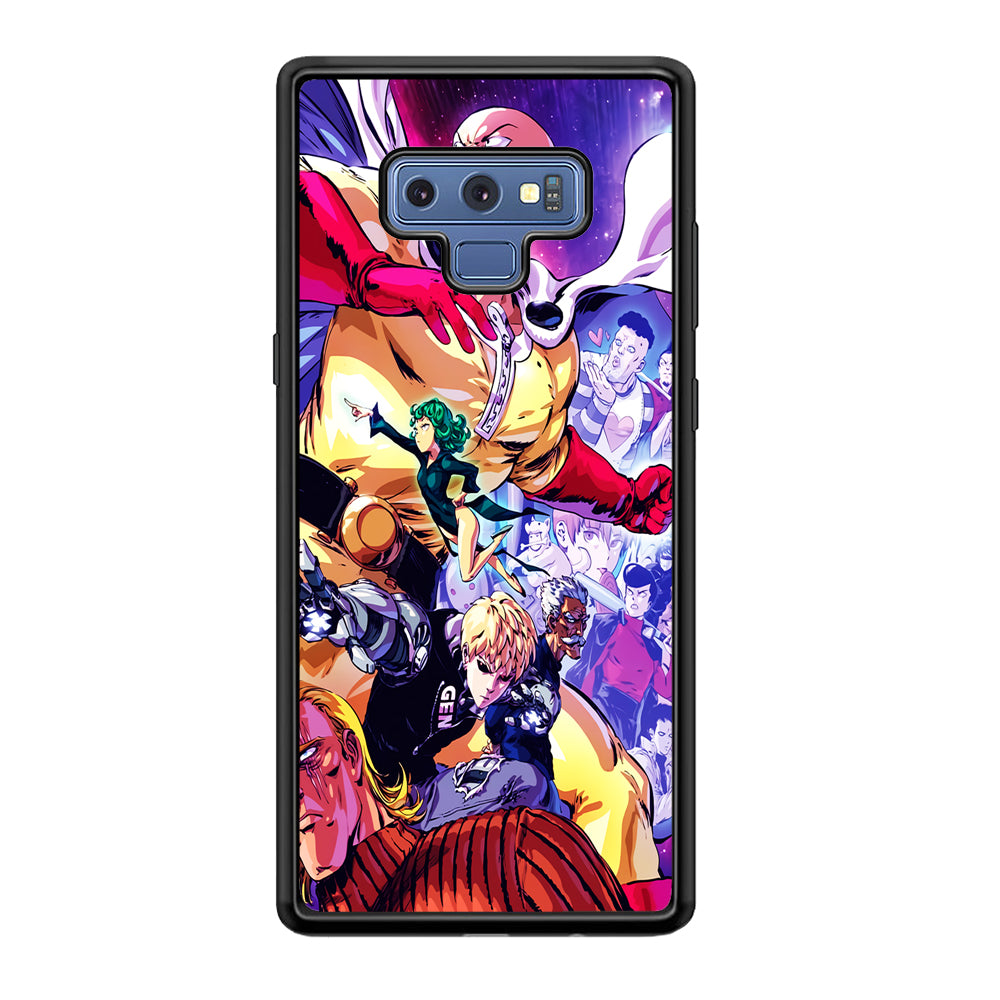 Saitama Alliance S-Class Hero Samsung Galaxy Note 9 Case-Phone Case-Rubber Black (2D Case)-Altracase