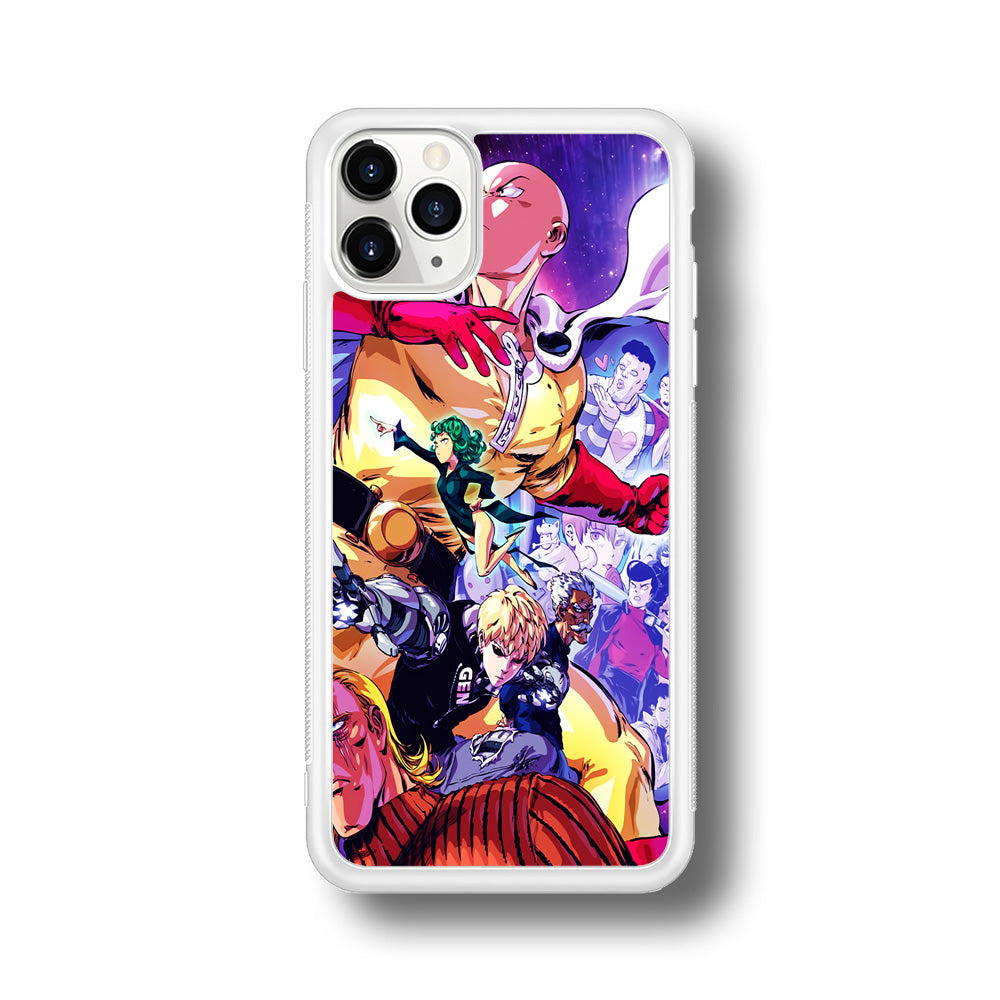 Saitama Alliance S-Class Hero iPhone 11 Pro Max Case-Phone Case-Rubber White (2D Case)-Altracase