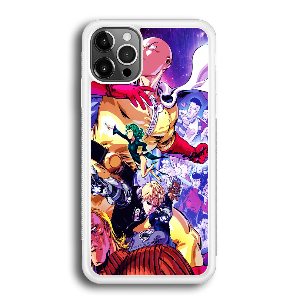 Saitama Alliance S-Class Hero iPhone 12 Pro Max Case-Phone Case-Rubber White (2D Case)-Altracase