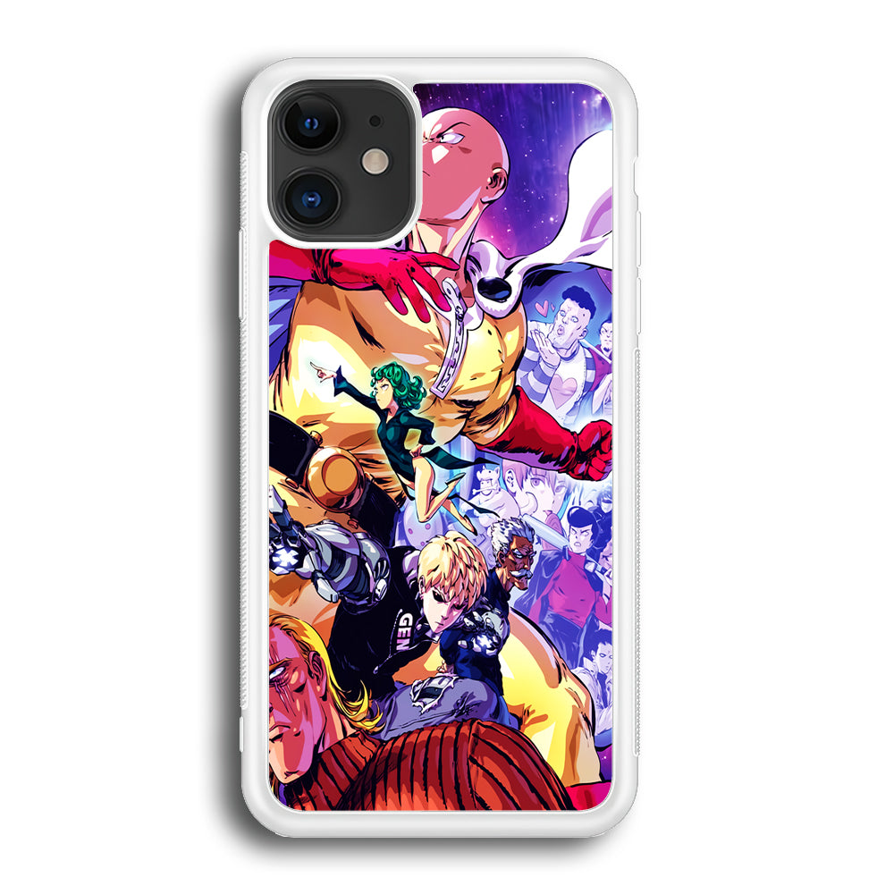Saitama Alliance S-Class Hero iPhone 12 Mini Case-Phone Case-Rubber White (2D Case)-Altracase