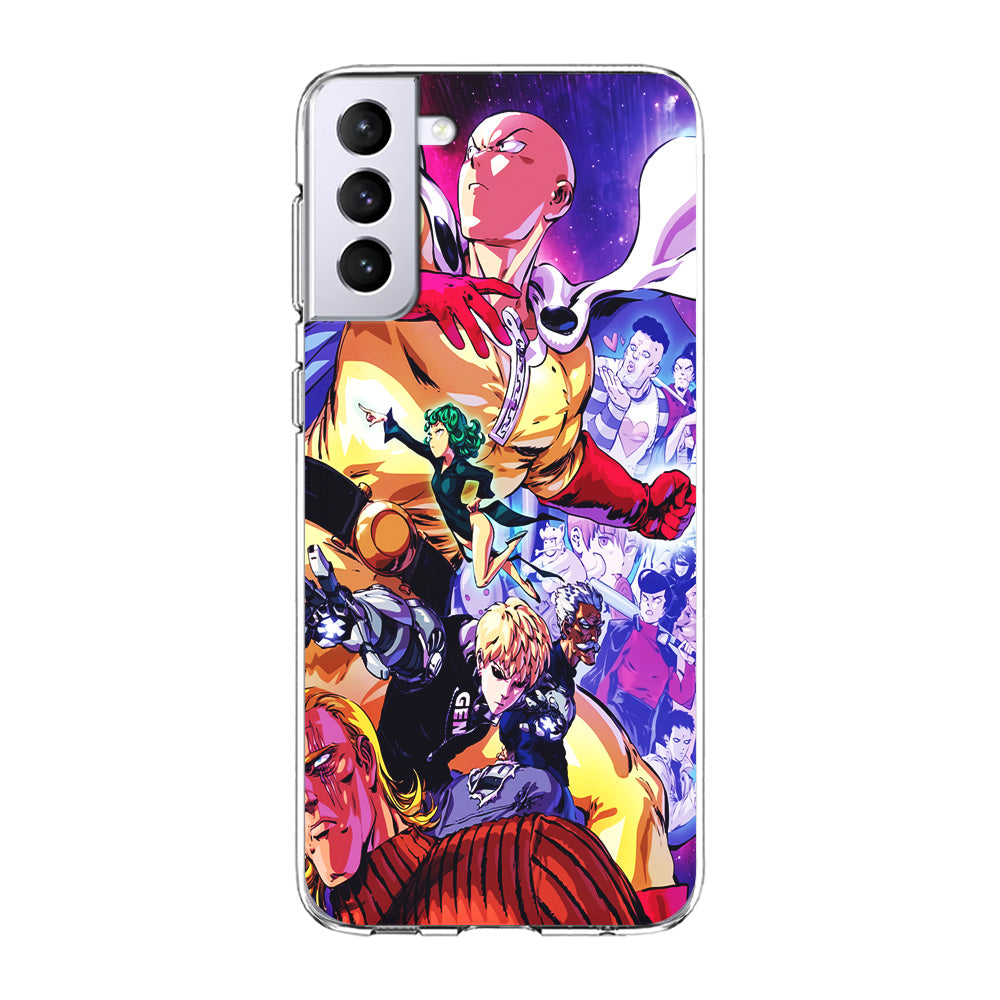 Saitama Alliance S-Class Hero Samsung Galaxy S24 Case-Phone Case-Clear Soft Case-Altracase