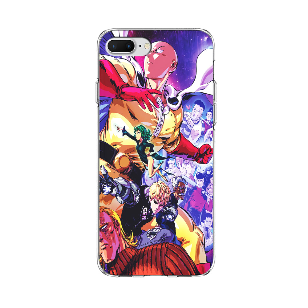 Saitama Alliance S-Class Hero iPhone 8 Plus Case-Phone Case-Clear Soft Case-Altracase