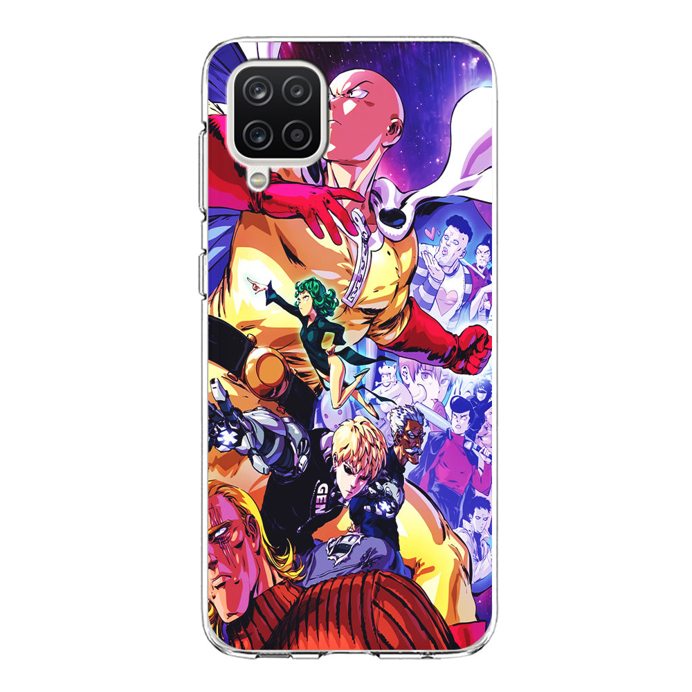 Saitama Alliance S-Class Hero Samsung Galaxy A12 Case-Phone Case-Clear Soft Case-Altracase