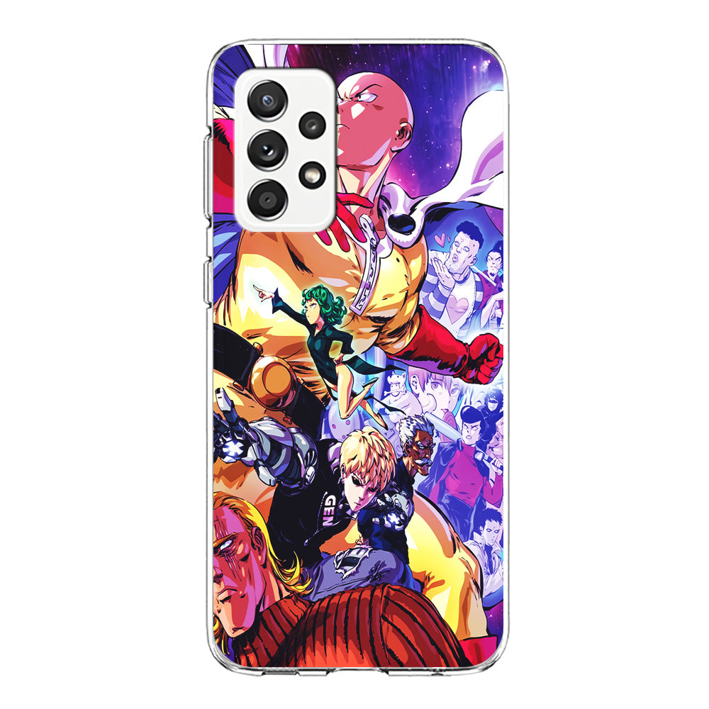 Saitama Alliance S-Class Hero Samsung Galaxy A72 Case-Phone Case-Clear Soft Case-Altracase