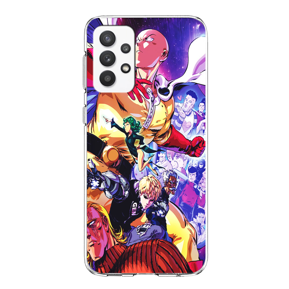 Saitama Alliance S-Class Hero Samsung Galaxy A32 Case-Phone Case-Clear Soft Case-Altracase