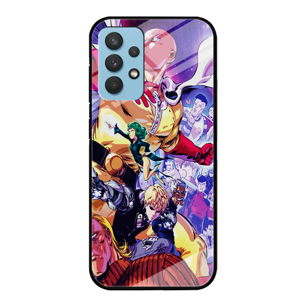 Saitama Alliance S-Class Hero Samsung Galaxy A32 Case-Phone Case-Tempered Glass Case-Altracase
